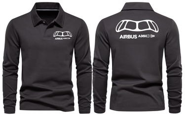 AIRBUS A350 LONG SLEEVE POLO